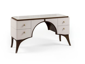 PR.198 - Wooden dressing table with glass top _ Stella del Mobile